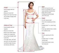 Measurement Chart For Dress My Amazing Wedding Dress
