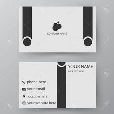Modern Presentation Card With Company Icon Vector Business Card