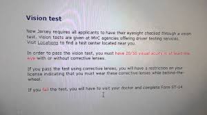 Knowledge And Vision Test For Nj Driving Licence