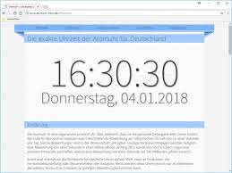 Die angezeigte zeit wird von einem. Online Atomuhr Exakte Uhrzeit Fur Deutschland Download Computer Bild