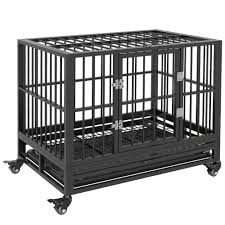 heavy duty dog crate metal cage kennel