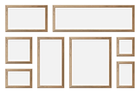 wood frame vector art icons and