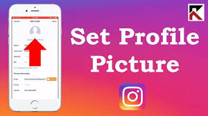 how to set profile picture insram