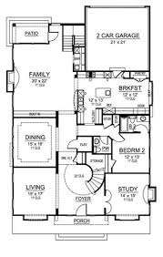 Two Story Home Plan With Tuscan