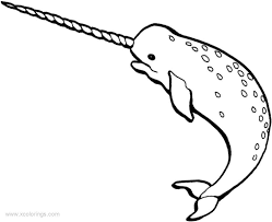 Then, give each child a card, a sheet of construction paper, and markers. Narwhal Coloring Pages Printable Xcolorings Com