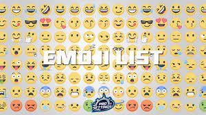 full list of emojis 2024 prosettings com
