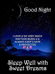 good night sweet dreams sleep well