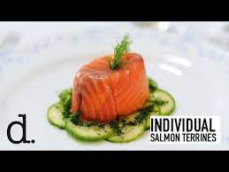 individual smoked salmon terrines