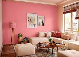 try pink accent house paint colour