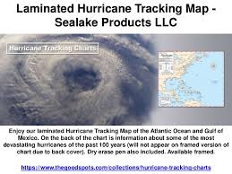 Laminated Hurricane Tracking Map Sealake Products Llc