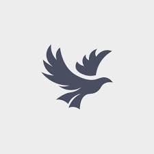 flying bird simple logo design ideas