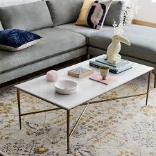 Another way to draw the eye to the modern coffee table? Neve Marble Coffee Table West Elm United Kingdom