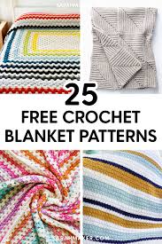 25 free crochet blanket and afghan