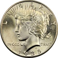 1935 1 Ms Peace Dollars Ngc