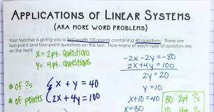 linear equations word problems inb page