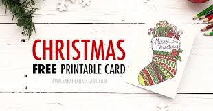 Free Christmas Card Printable Template Coloring Page