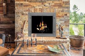 Stoll Glass Fireplace Door Charcoal 2