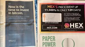 The cryptocurrency market is infamously volatile. Dull Bitcoin Ad Advertizing A Company Vs Ad Advertizing A Cryptocurrency Cryptocurrency