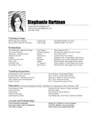 Performance Cv Template Resume Acting Daily Actor With Breathelight Co