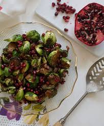Lemon juice, low fat greek yoghurt. Brussels Sprouts With Pomegranate And Pancetta Fresh Tastes Pbs Food
