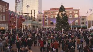 Lighting Ceremony Held For 50 Foot Christmas Tree In Fort