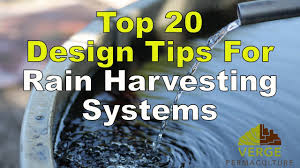 Rainwater harvesting systems can be as simple as a rain barrel for garden irrigation at the end of a downspout, or as complex as a domestic potable system or. Top 20 Design Tips For Rain Harvesting Systems Youtube