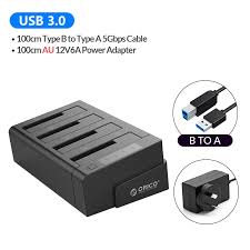 4 bay hard drive docking station with