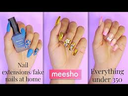 meesho nail extensions haul