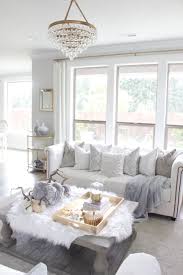 elegant fall mantel living room in
