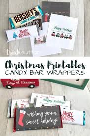 Trishsutton.com newsletter subscribers have exclusive access to all of my printables. Free Printable Candy Bar Wrappers Simple Sweet Christmas Gift