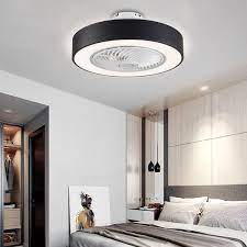 minimalist style enclosed ceiling fan