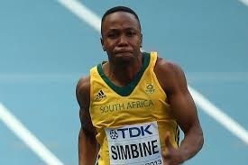 That's a new sa and africa record. Untypical Student Akani Simbine Spikes
