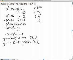 Solving A Negative Quadratic By