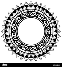 Polynésien tattoo design Banque d'images vectorielles - Alamy