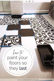 how to paint tile floors so they last