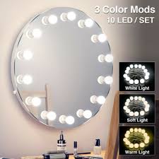 10 led makeup mirror lights bulb kit