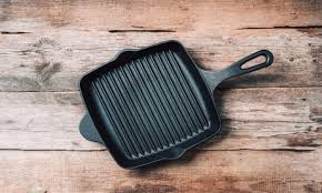 how to clean cast iron grill pan