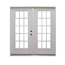 Steves Sons 72 In X 80 In Retrofit Prehung Left Hand Inswing Primed White Steel Patio Door