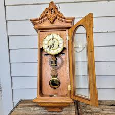 Vintage D A Wall Clock Working Pendulum