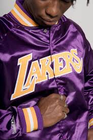 Asos design is all about variety, with a selection of jersey, leather and suede designs to choose from. Los Angeles Lakers Mitchell And Ness Lightweight Retro Satin Bomber Jacket Mens Purple Stateside Sports