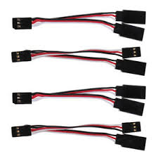 Details About 4pcs Replacement Rc Trucks Convert Cable Y Harness 3pin For Futaba Servo