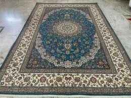 blue persian irani carpet