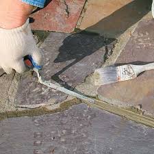 how to repair stone walkway mortar