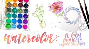 12 Easy Watercolour Painting Tutorials