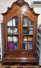 Vintage Antique Wooden Display Cabinet