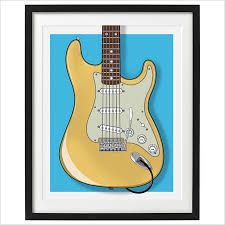Fender Guitar Wall Art Poster 16x20