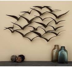 Flock Of Birds Metal Wall Art Sculpture