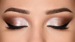 sparkly glam smokey eye makeup tutorial