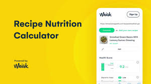 recipe nutrition calculator whisk