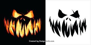 Jack O Lantern Stencils Printable Scary Free Pumpkin Carving